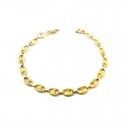 BRACCIALE CATENA IN ORO GIALLO 18 KT