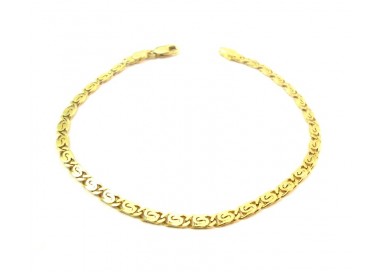 BRACCIALE DA UOMO CATENA IN ORO GIALLO 18 KT