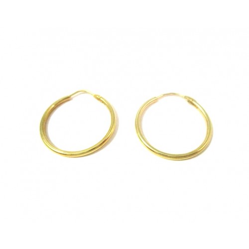 ORECCHINI CERCHI IN ORO GIALLO 18 KT 