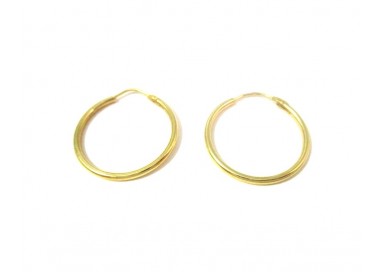 ORECCHINI CERCHI IN ORO GIALLO 18 KT 