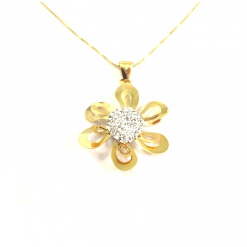 collana fiore in oro