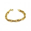 BRACCIALE CATENA DA DONNA IN ORO GIALLO 18 KT