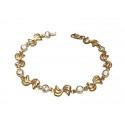 BRACCIALE DA DONNA IN ORO GIALLO 18 KT CON ZIRCONI BIANCHI