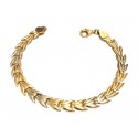 BRACCIALE IN ORO BIANCO E GIALLO 18 KT