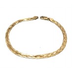 BRACCIALE UOMO DONNA INTRECCIO IN ORO GIALLO 18 KT
