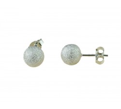 ORECCHINI SFERA IN ORO BIANCO 18 KT DA 6 MM