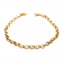 BRACCIALE UOMO CATENA ROLO'IN ORO GIALLO 18 KT