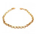 BRACCIALE UOMO CATENA ROLO'IN ORO GIALLO 18 KT