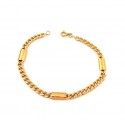 BRACCIALE CATENA DA UOMO IN ORO GIALLO 18 KT