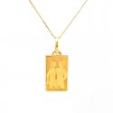 COLLANA SEGNO ZODIACALE GEMELLI IN ORO GIALLO 18 KT