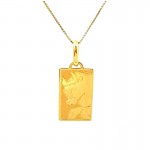 COLLANA CON SEGNO ZODIACALE TORO IN ORO GIALLO 18 KT