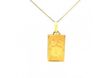 COLLANA CON SEGNO ZODIACALE CANCRO IN ORO GIALLO 18 KT