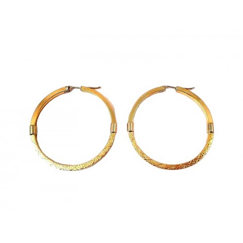 ORECCHINI CERCHI IN ORO GIALLO 18 KT