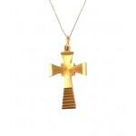 COLLANA CON CROCE IN ORO GIALLO 18KT