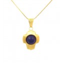 COLLANA UOMO CON CROCE IN ORO GIALLO 18 KT