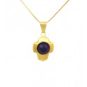 COLLANA UOMO CON CROCE IN ORO GIALLO 18 KT