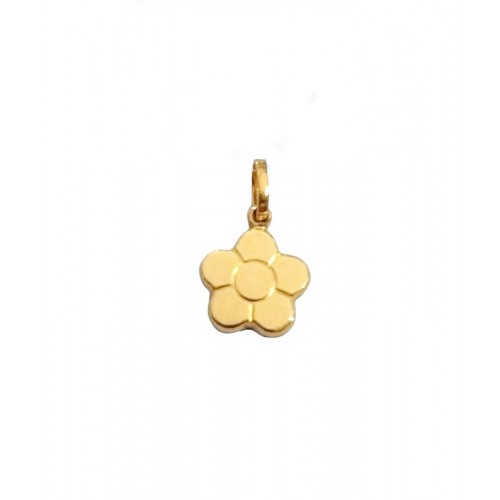 CIONDOLO FIORE IN ORO GIALLO 18 KT+ COLLANA OMAGGIO