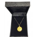 COLLANA SAN FRANCESCO CON GESU BAMBINO IN ORO GIALLO 18 KT