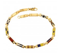 BRACCIALE IN ORO GIALLO 18 KT DA UOMO