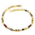 BRACCIALE IN ORO GIALLO 18 KT DA UOMO