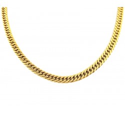 COLLANA CATENA UOMO IN ORO GIALLO 18 KT