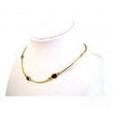 COLLANA COLLIER DONNA IN ORO GIALLO 18KT CON ZIRCONI