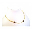 COLLANA COLLIER DONNA IN ORO GIALLO 18KT CON ZIRCONI