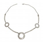 COLLANA DONNA COLLIER IN ORO BIANCO 18 KT