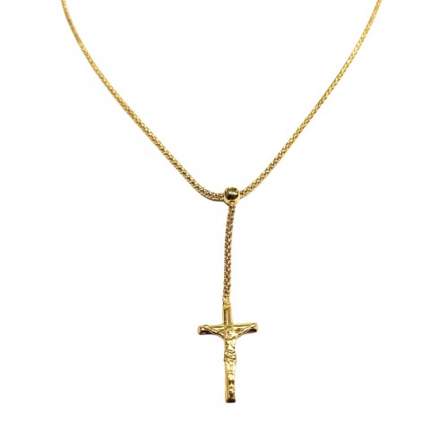 COLLANA CROCIFISSO IN ORO GIALLO 18 KT