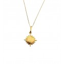 COLLANA CON SOLE PICCOLO IN ORO GIALLO 18 KT