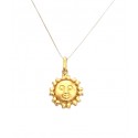 COLLANA CON SOLE IN ORO GIALLO 18 KT