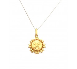 COLLANA CON SOLE IN ORO GIALLO 18 KT