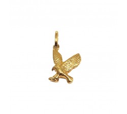 CIONDOLO AQUILA IN ORO GIALLO 18 KT +COLLANA OMAGGIO