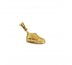 CIONDOLO SCARPA IN ORO GIALLO 18 KT +COLLANA LACCIO OMAGGIO