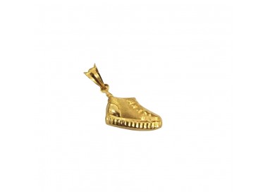 CIONDOLO SCARPA IN ORO GIALLO 18 KT +COLLANA LACCIO OMAGGIO