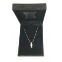 COLLANA TRILOGY IN ORO BIANCO 18 KT CON ZIRCONI BIANCHI TAGLIO BRILLANTE