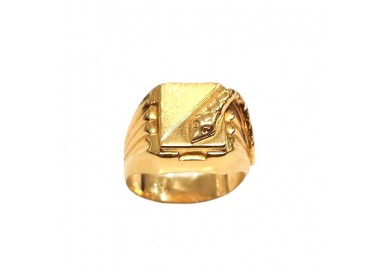 ANELLO SERPENTE DA UOMO IN ORO GIALLO 18 KT