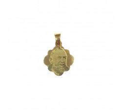 CIONDOLO S.PIO IN ORO GIALLO 18KT+COLLANA OMAGGIO