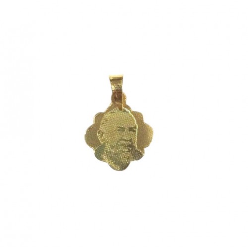 CIONDOLO S.PIO IN ORO GIALLO 18KT+COLLANA OMAGGIO