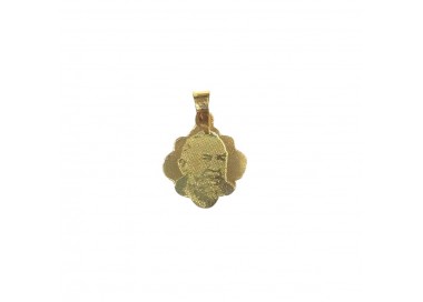 CIONDOLO S.PIO IN ORO GIALLO 18KT+COLLANA OMAGGIO