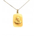 COLLANA CON MEDAGLIATTA MADONNA IN ORO GIALLO 18 KT