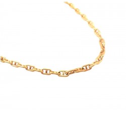 COLLANA CATENA MARINARA IN ORO GIALLO 18 KT