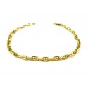 BRACCIALE CATENA MARINARA IN ORO GIALLO 18 KT