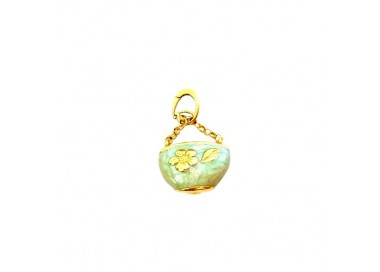 CIONDOLO CHARM BORSA IN ORO GIALLO 18 KT