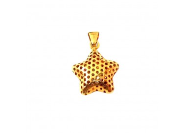 CIONDOLO STELLA IN ORO GIALLO 18 KT+COLLANA OMAGGIO