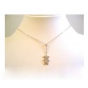 COLLANA IN ORO BIANCO 18 KT MODELLO BEBE FEMMINUCCIA