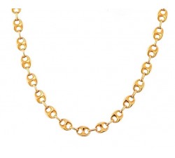 COLLANA CATENA DA UOMO IN ORO GIALLO 18KT LUNGA 60 CM