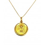 COLLANA CON CIONDOLO IN ORO GIALLO 18 KT PIU DI IERI MENO DI DOMANI