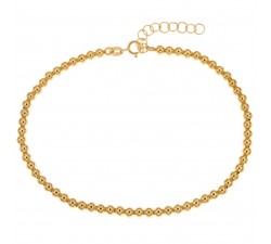 BRACCIALE UNISEX IN ORO GIALLO 18 KT CON PALLINE