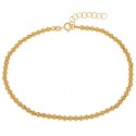 BRACCIALE UNISEX IN ORO GIALLO 18 KT CON PALLINE